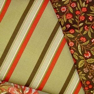 Cotton Astor Stripe Camel Fabric